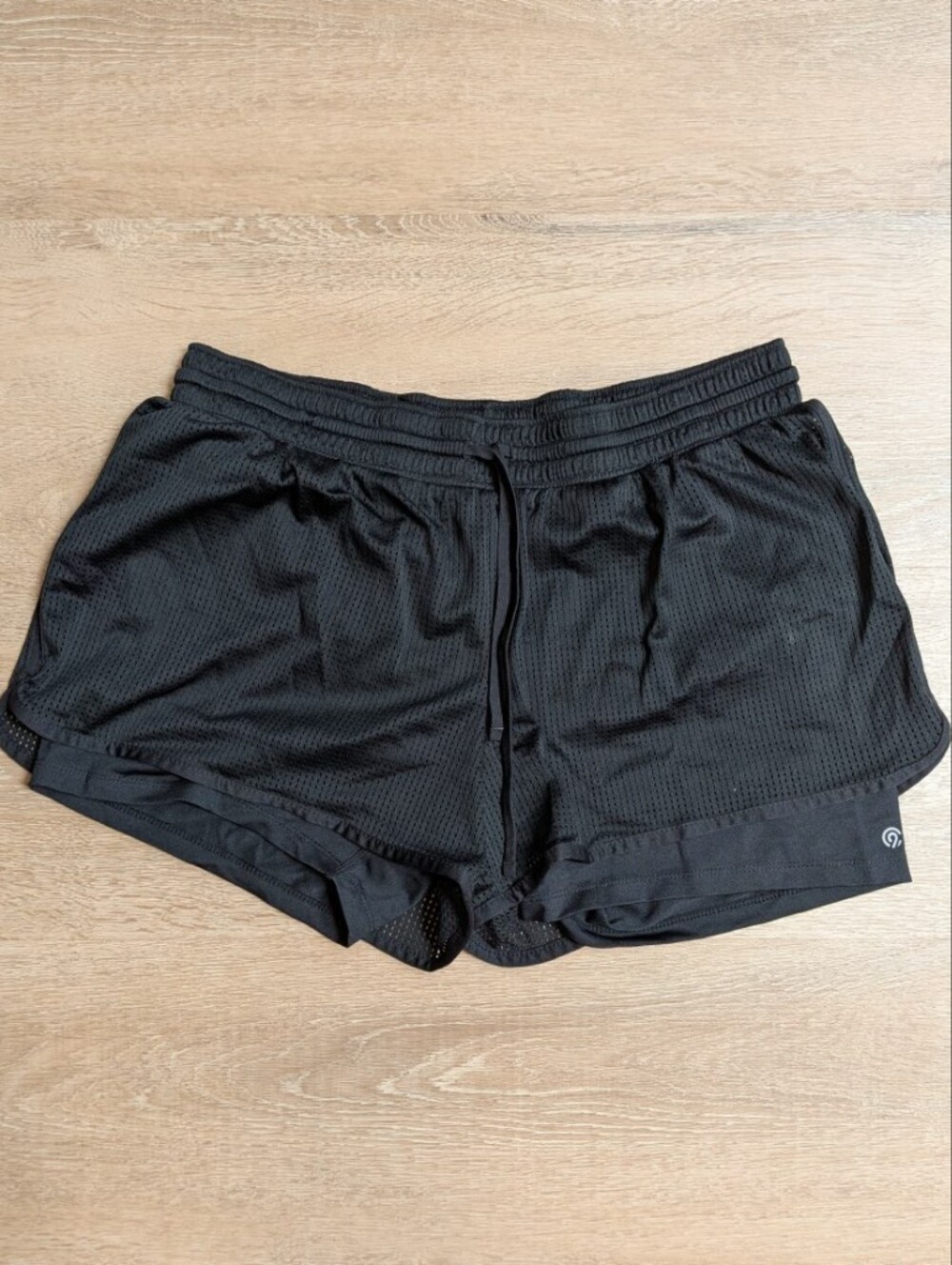 Champion Black Athletic Mesh Shorts with Inner Liner XXL